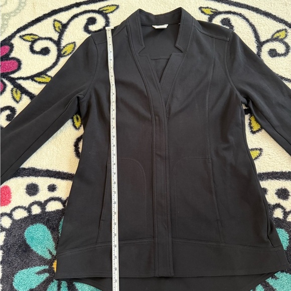 CABI CENTER JACKET BLACK KNIT BLAZER STYLED WORKWEAR SIZE MEDIUM - Picture 13 of 17